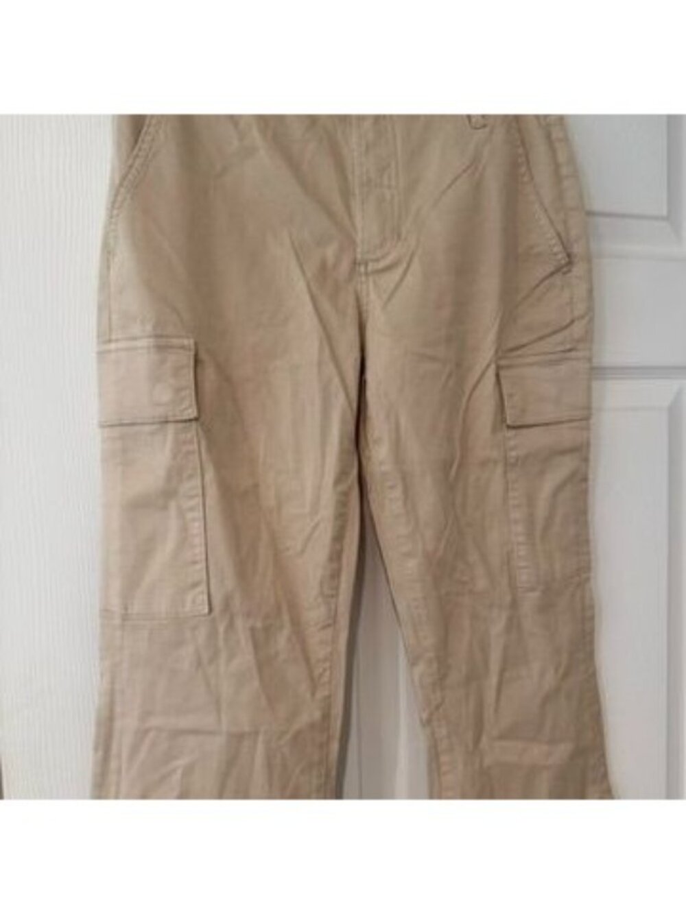 Joes Jeans Taupe Beige Cargo Pocket Wide Leg Pants Size 26 NWT - Picture 3 of 6
